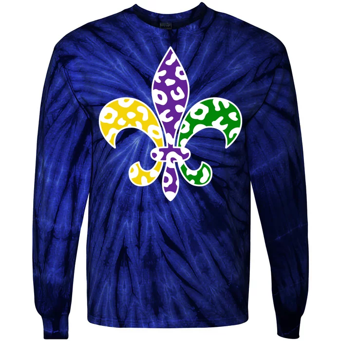 Mardi Gras Royalty Festival Tie-Dye Long Sleeve Shirt