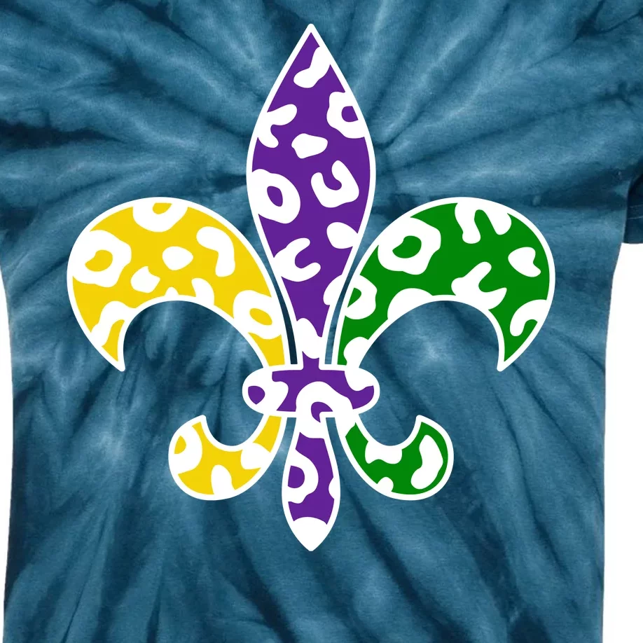 Mardi Gras Royalty Festival Kids Tie-Dye T-Shirt