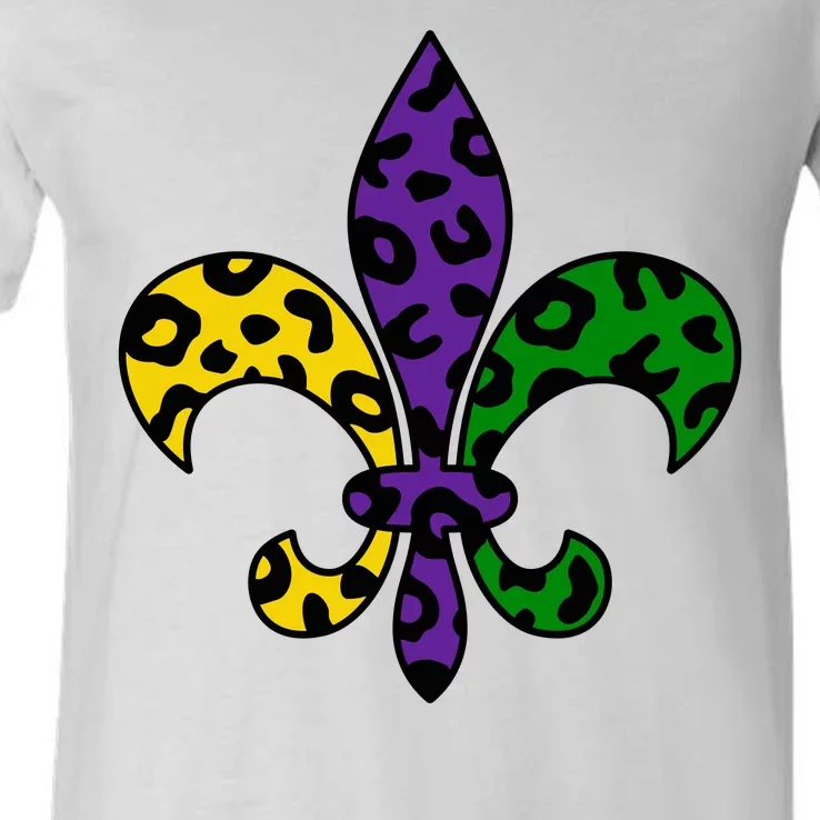 Mardi Gras Royalty Festival V-Neck T-Shirt