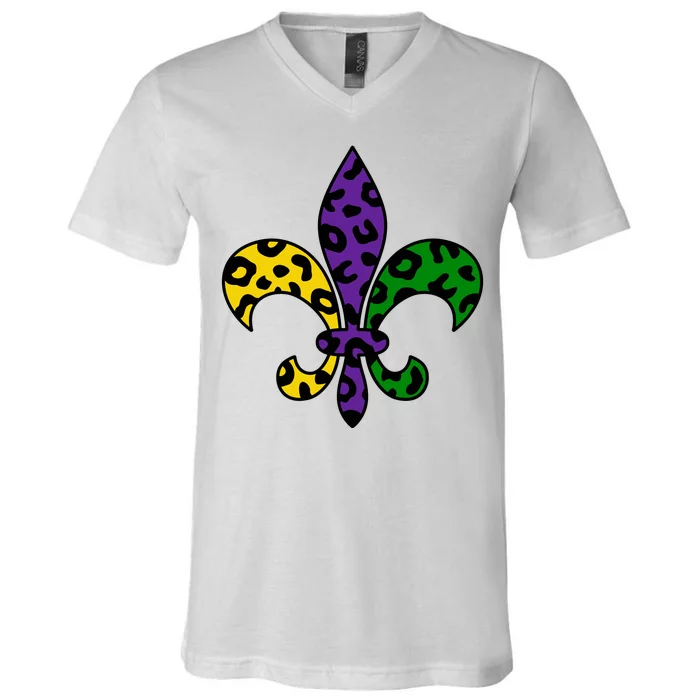 Mardi Gras Royalty Festival V-Neck T-Shirt