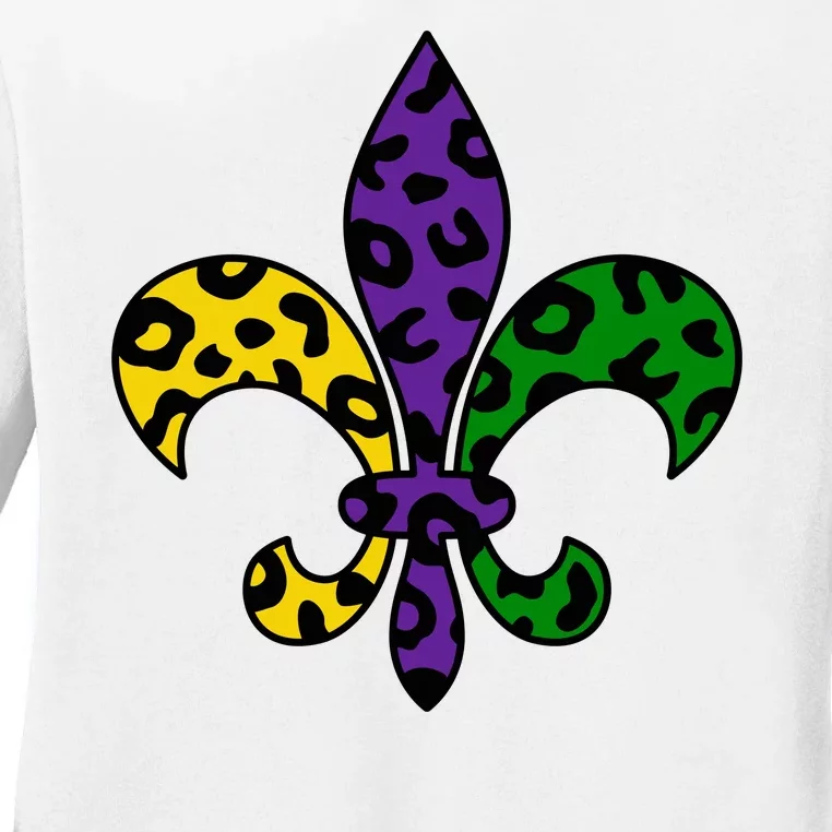 Mardi Gras Royalty Festival Ladies Long Sleeve Shirt