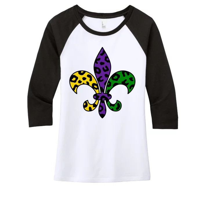 Mardi Gras Royalty Festival Women's Tri-Blend 3/4-Sleeve Raglan Shirt