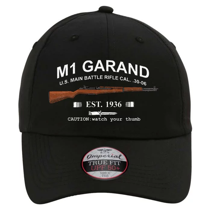 M1 Garand Rifle Gun Wwii Watch Your Thumb Est 1936 The Original Performance Cap