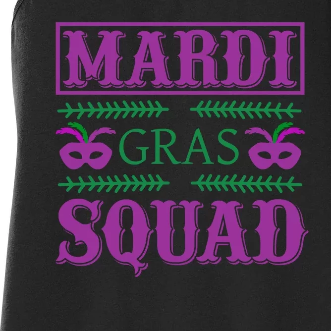 Mardi Gras Squad Women's Racerback Tank