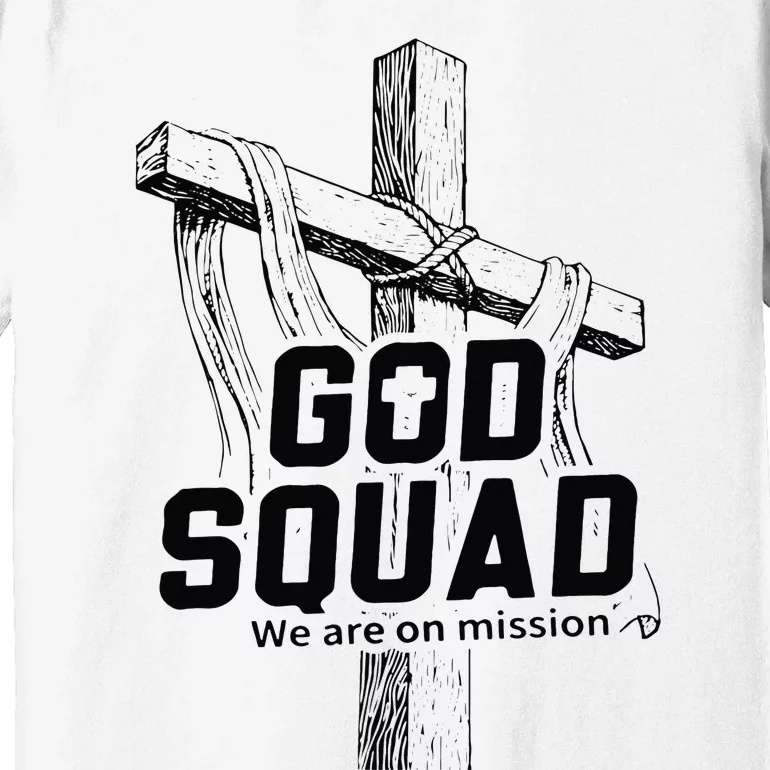 Mabc God Squad Black Text Premium T-Shirt