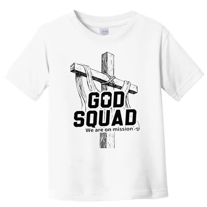 Mabc God Squad Black Text Toddler T-Shirt