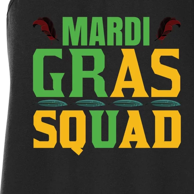 Mardi Gras Squad Women's Racerback Tank