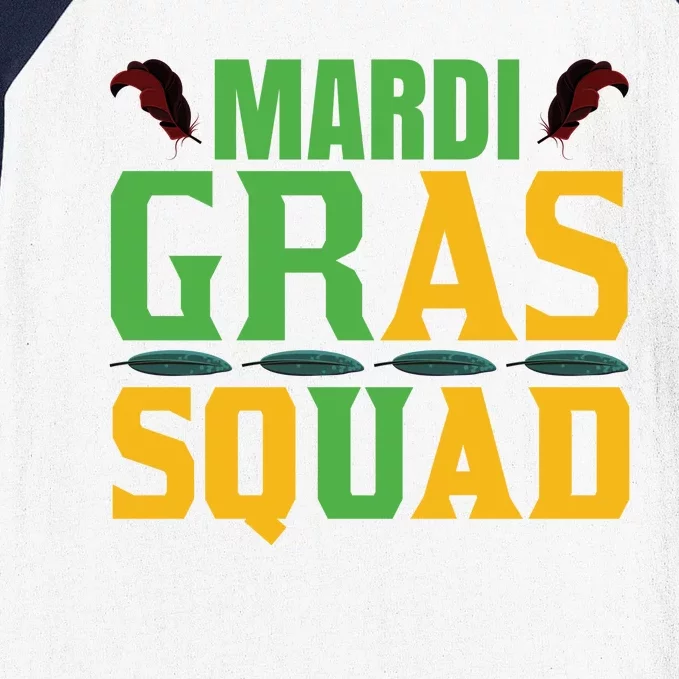 Mardi Gras Squad Baseball Sleeve Shirt