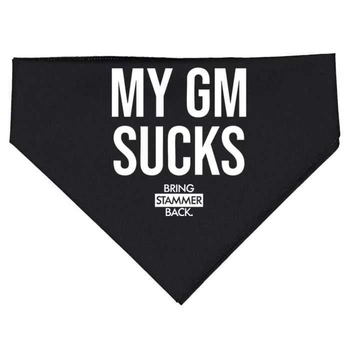 My Gm Sucks Bring Stammer Back USA-Made Doggie Bandana