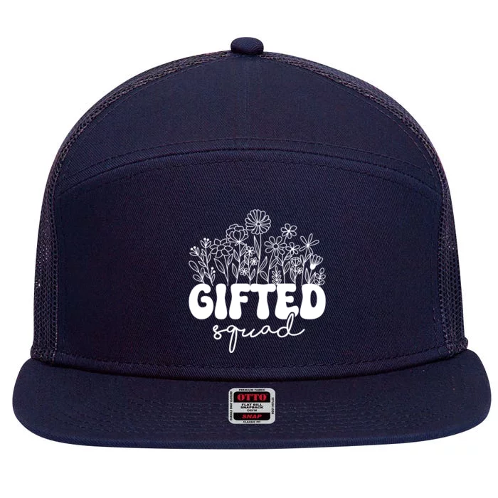 Matching Gifted Squad Teacher Education Team School Crew Gift 7 Panel Mesh Trucker Snapback Hat