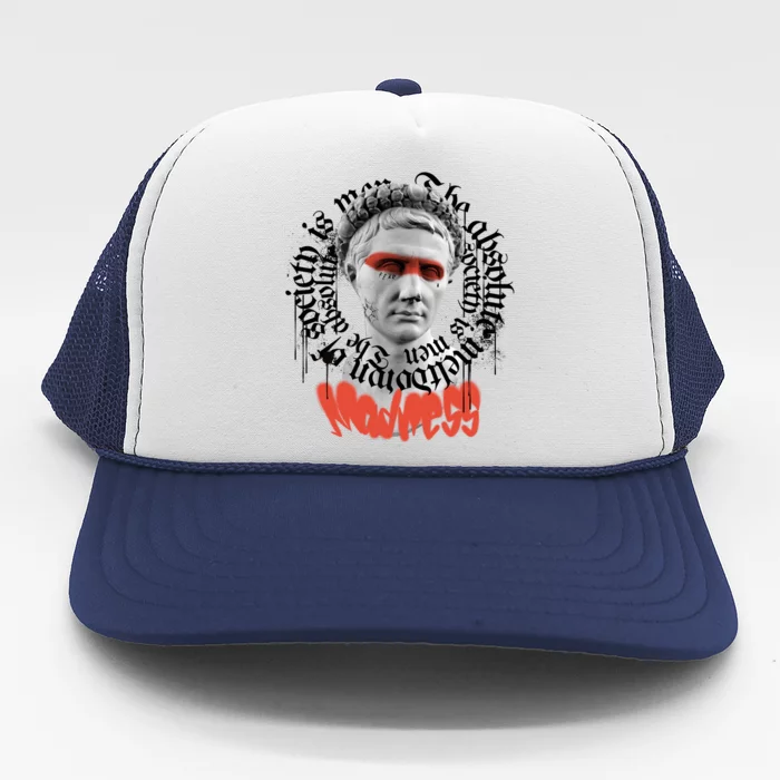 Madness Graffiti Statue Trucker Hat