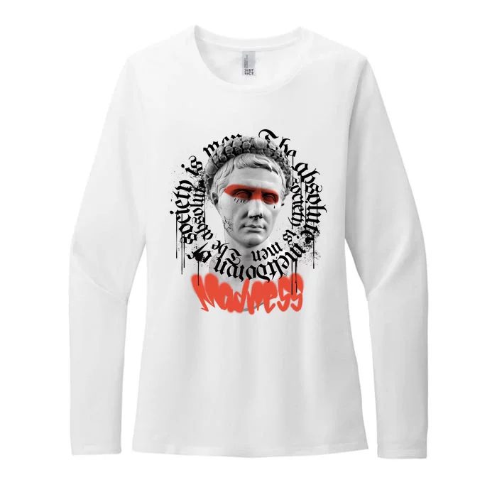 Madness Graffiti Statue Womens CVC Long Sleeve Shirt