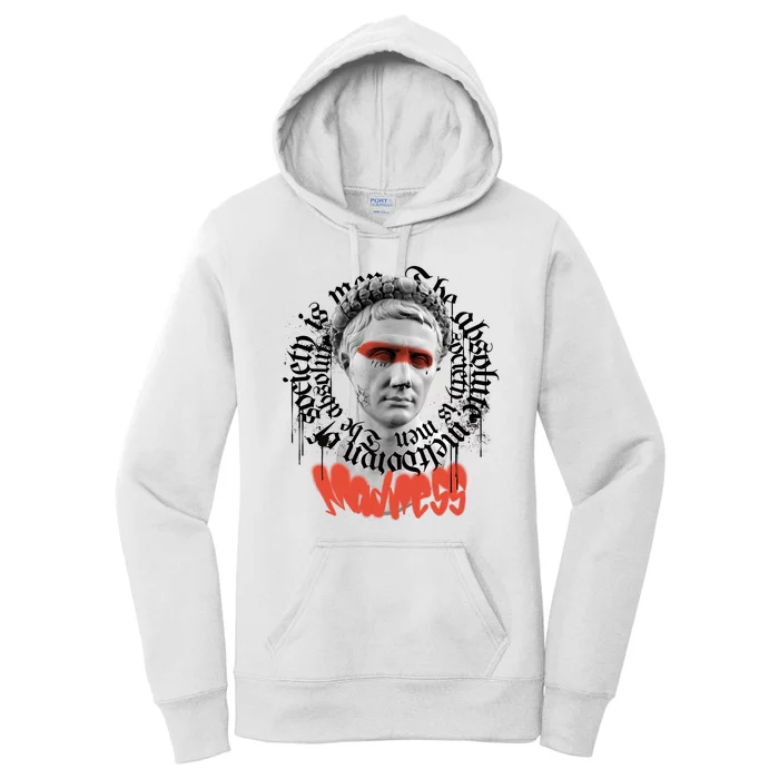 Madness Graffiti Statue Women's Pullover Hoodie