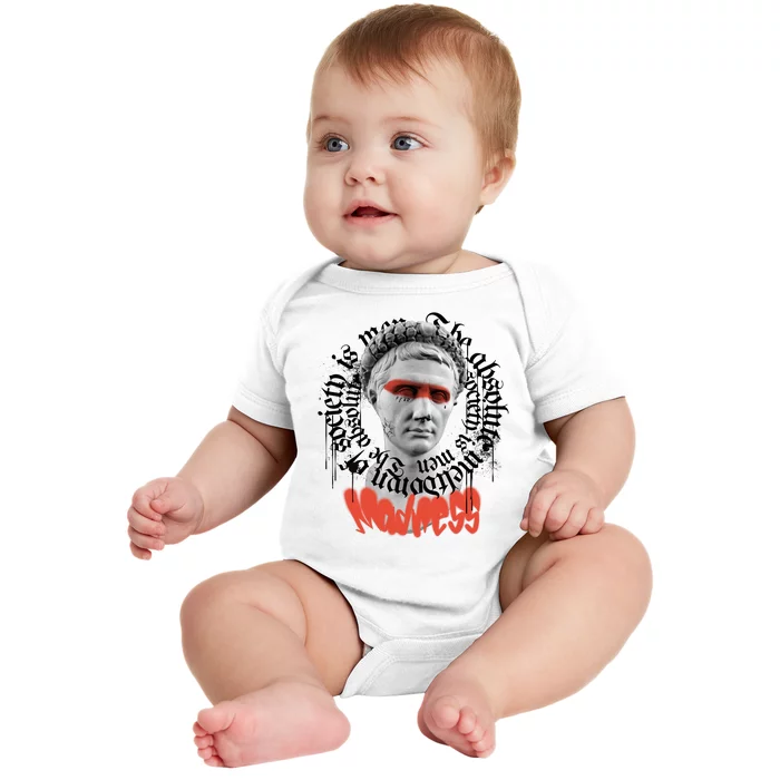 Madness Graffiti Statue Baby Bodysuit