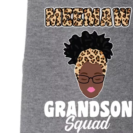 Meemaw Grandson Squad Grandma Gift Doggie 3-End Fleece Hoodie