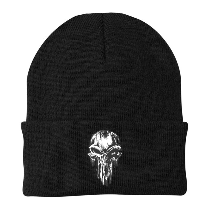 Military Grunge Skull Knit Cap Winter Beanie