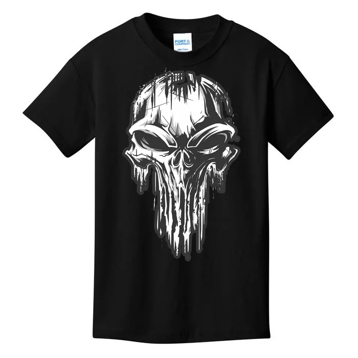 Military Grunge Skull Kids T-Shirt