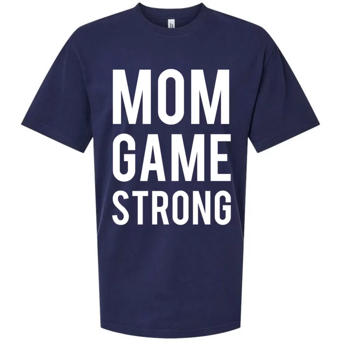 Mom Game Strong Funny Gift Sueded Cloud Jersey T-Shirt