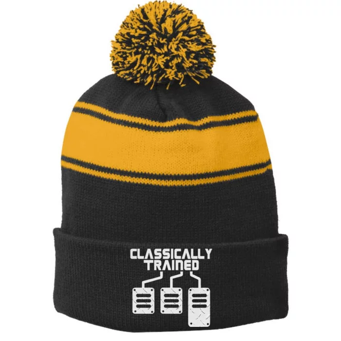 Manual gear shift Stick shift Manual transmission Manual Stripe Pom Pom Beanie