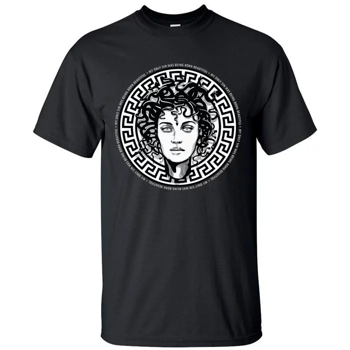 Medusa Gorgon Snake Head Greek Mythology Ancient Myth Tall T-Shirt