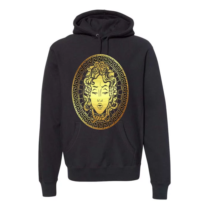 Medusa Gorgon Snake Head Greek Mythology Ancient Myth Premium Hoodie