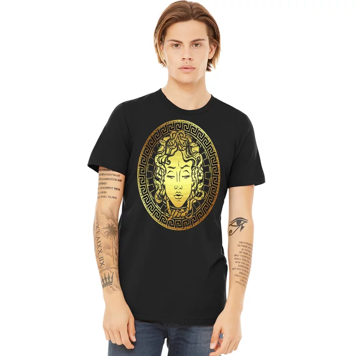 Medusa Gorgon Snake Head Greek Mythology Ancient Myth Premium T-Shirt