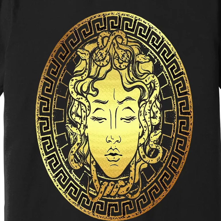 Medusa Gorgon Snake Head Greek Mythology Ancient Myth Premium T-Shirt