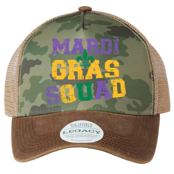 Mardi Gras Squad Great Gift Legacy Tie Dye Trucker Hat