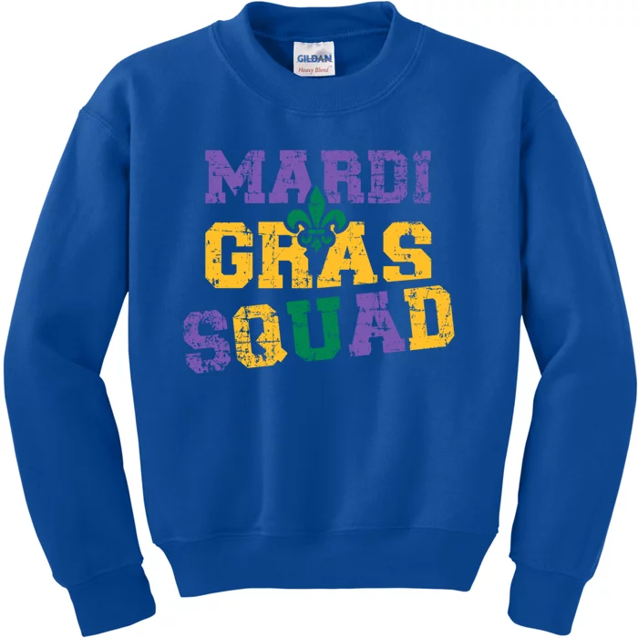 Mardi Gras Squad Great Gift Kids Sweatshirt