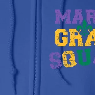 Mardi Gras Squad Great Gift Full Zip Hoodie