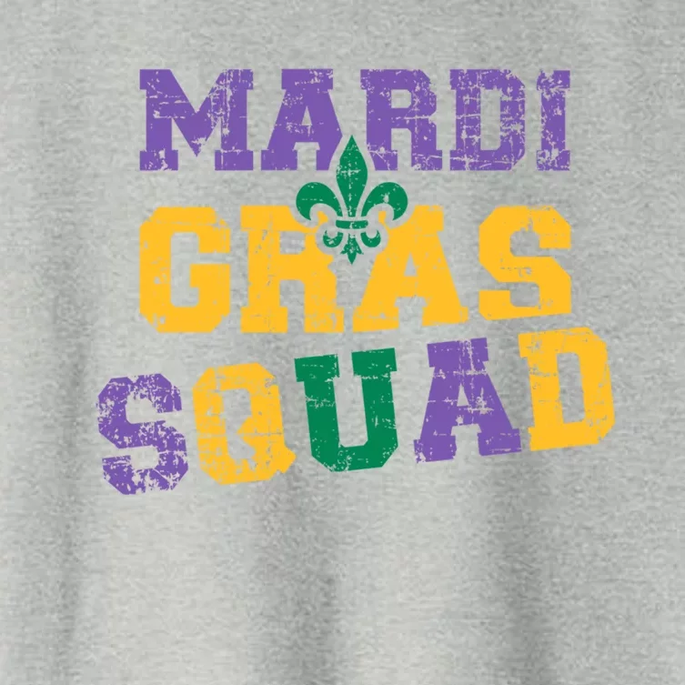 Mardi Gras Squad Great Gift Women's Crop Top Tee