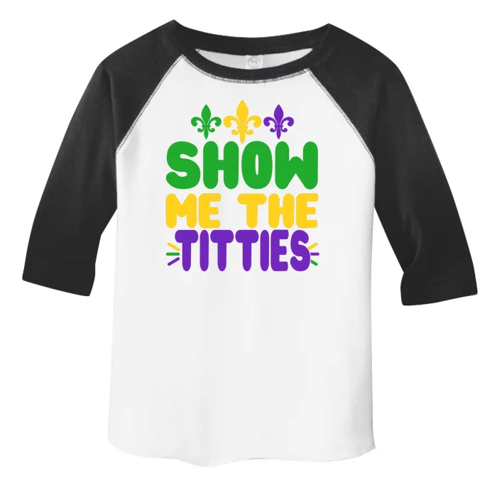 Mardi Gras Show Me The Titties Toddler Fine Jersey T-Shirt