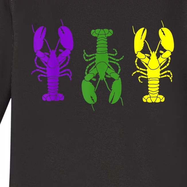 Mardi Gras Shirt, Craw Fish , Mardi Gras Outfit Baby Long Sleeve Bodysuit