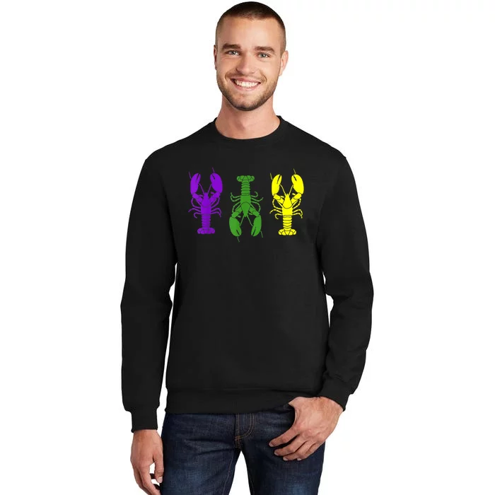 Mardi Gras Shirt, Craw Fish , Mardi Gras Outfit Tall Sweatshirt