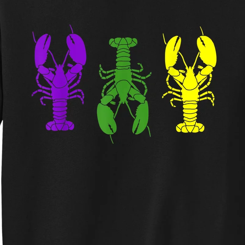 Mardi Gras Shirt, Craw Fish , Mardi Gras Outfit Tall Sweatshirt