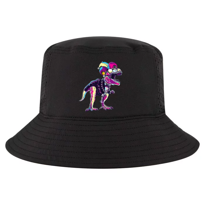 Mardi Gras Saurus Dino T Rex Cool Comfort Performance Bucket Hat