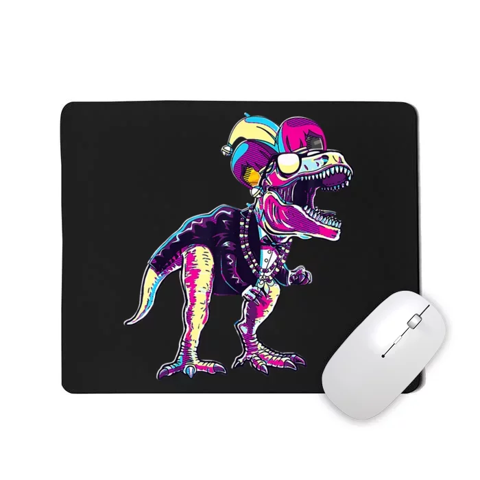 Mardi Gras Saurus Dino T Rex Mousepad