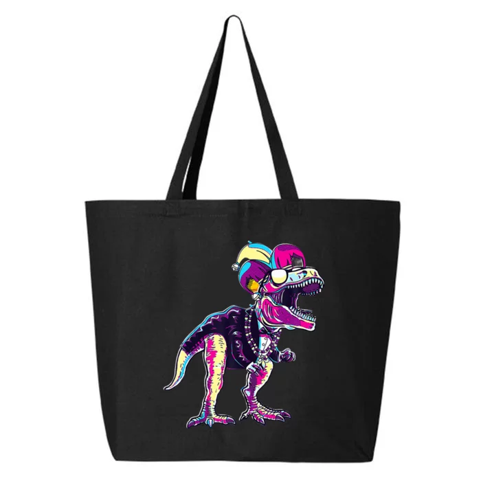 Mardi Gras Saurus Dino T Rex 25L Jumbo Tote