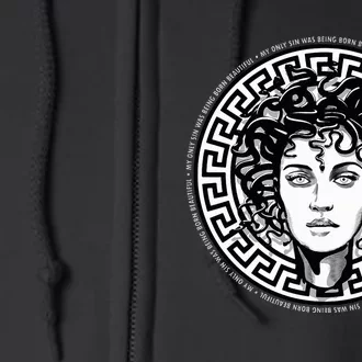 Medusa Gorgon Snake Head Greek Mythology Ancient Myth Full Zip Hoodie