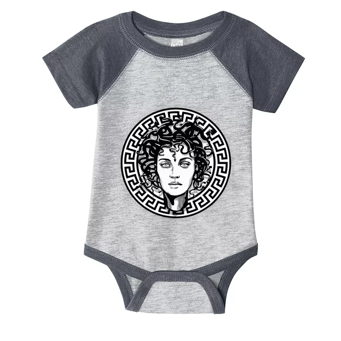 Medusa Gorgon Snake Head Greek Mythology Ancient Myth Infant Baby Jersey Bodysuit