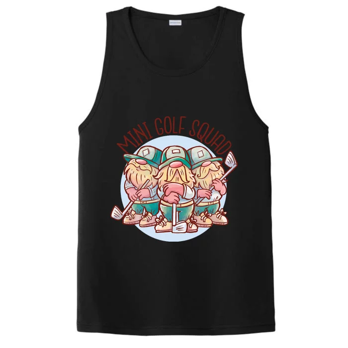 Mini Golf Squad Gnomes Performance Tank