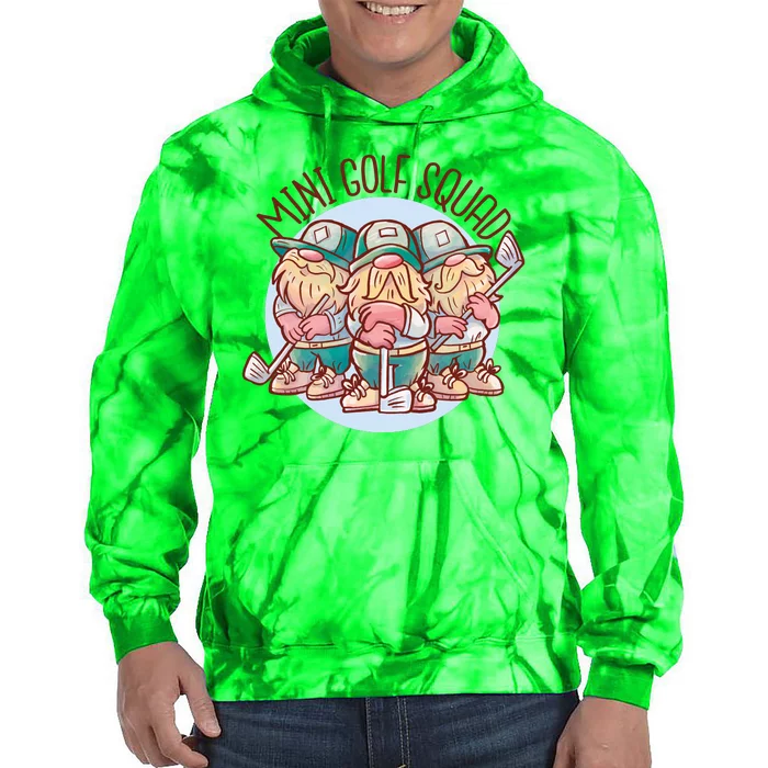 Mini Golf Squad Gnomes Tie Dye Hoodie