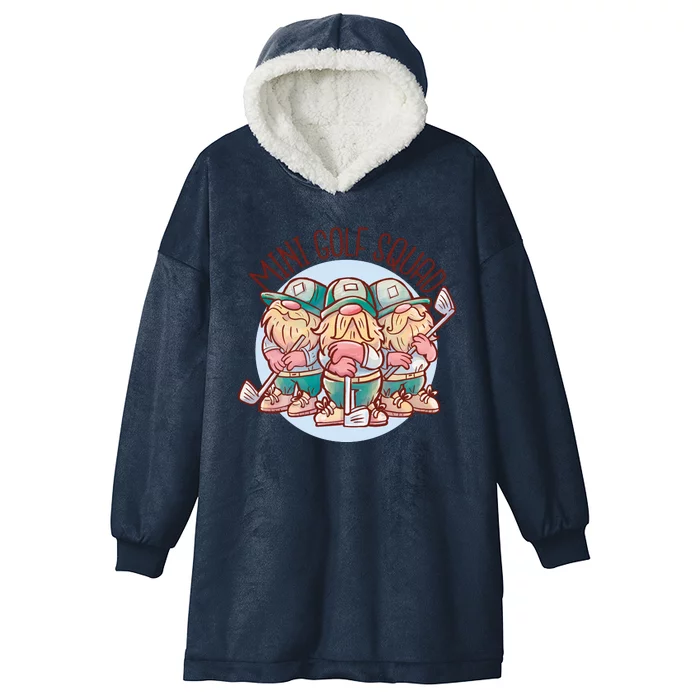 Mini Golf Squad Gnomes Hooded Wearable Blanket