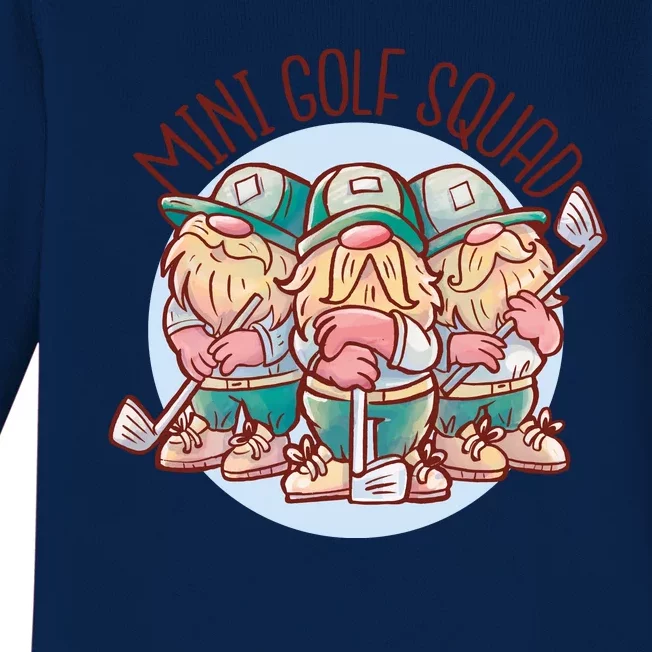 Mini Golf Squad Gnomes Baby Long Sleeve Bodysuit