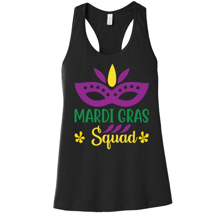 Mardi Gras Squad Women's Racerback Tank