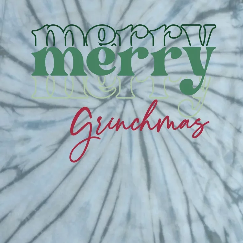 Merry Grinchmas Super Cute Christmas Tie-Dye T-Shirt