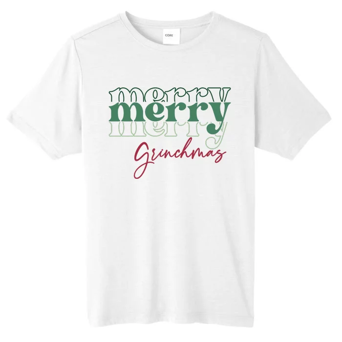 Merry Grinchmas Super Cute Christmas ChromaSoft Performance T-Shirt