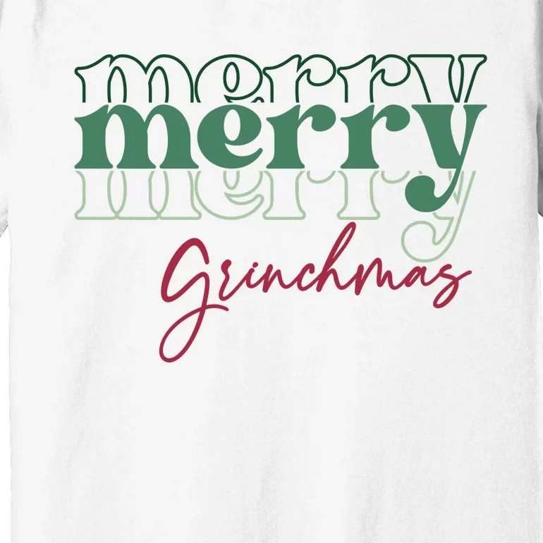 Merry Grinchmas Super Cute Christmas Premium T-Shirt