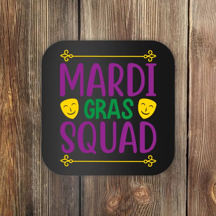 Mardi Gras Squad Coaster