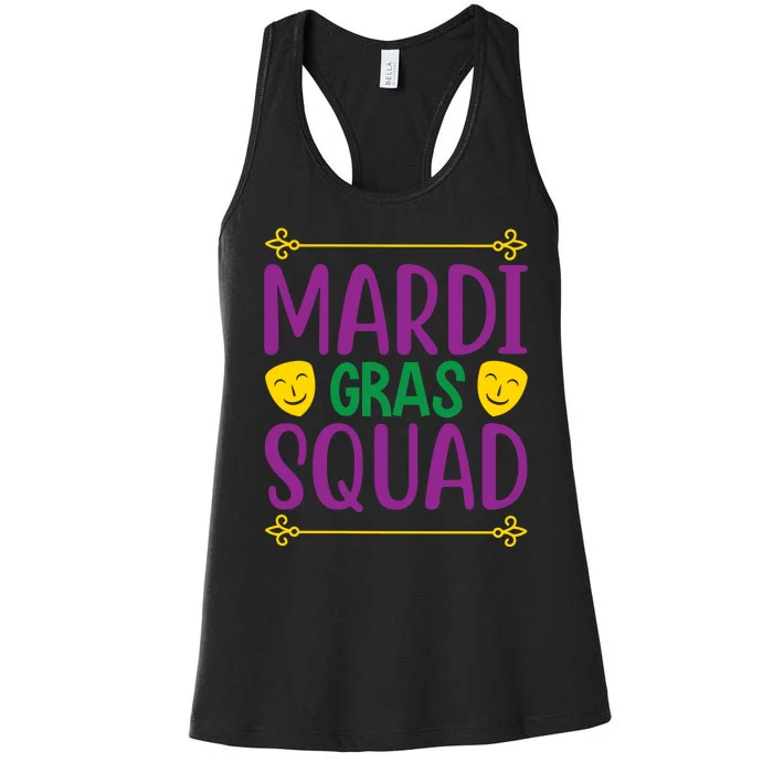 Mardi Gras Squad Women's Racerback Tank